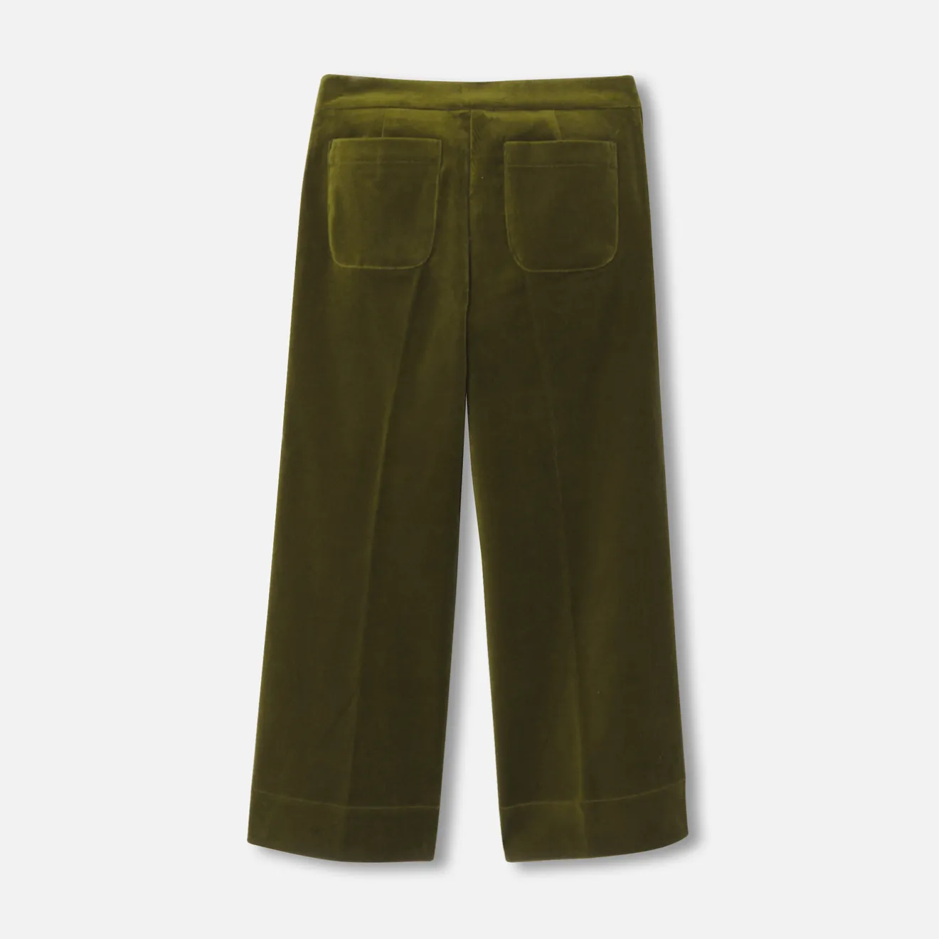 Pantalon Et Jogging-Jacadi Pantalon large enfant fille en velours - VERT OLIVE