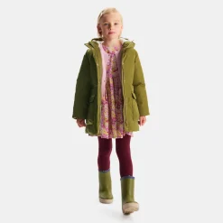 Manteau, Doudoune Et Veste-Jacadi Parka enfant fille doublée en sherpa - KAKI