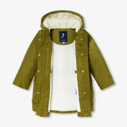 Manteau, Doudoune Et Veste-Jacadi Parka enfant fille doublée en sherpa - KAKI