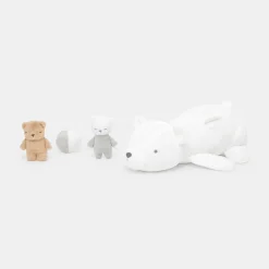 Doudou, Peluche|Eveil, Doudou Et Peluche-Jacadi Peluche d'activités ours blanc - blanc BLANC JACADI