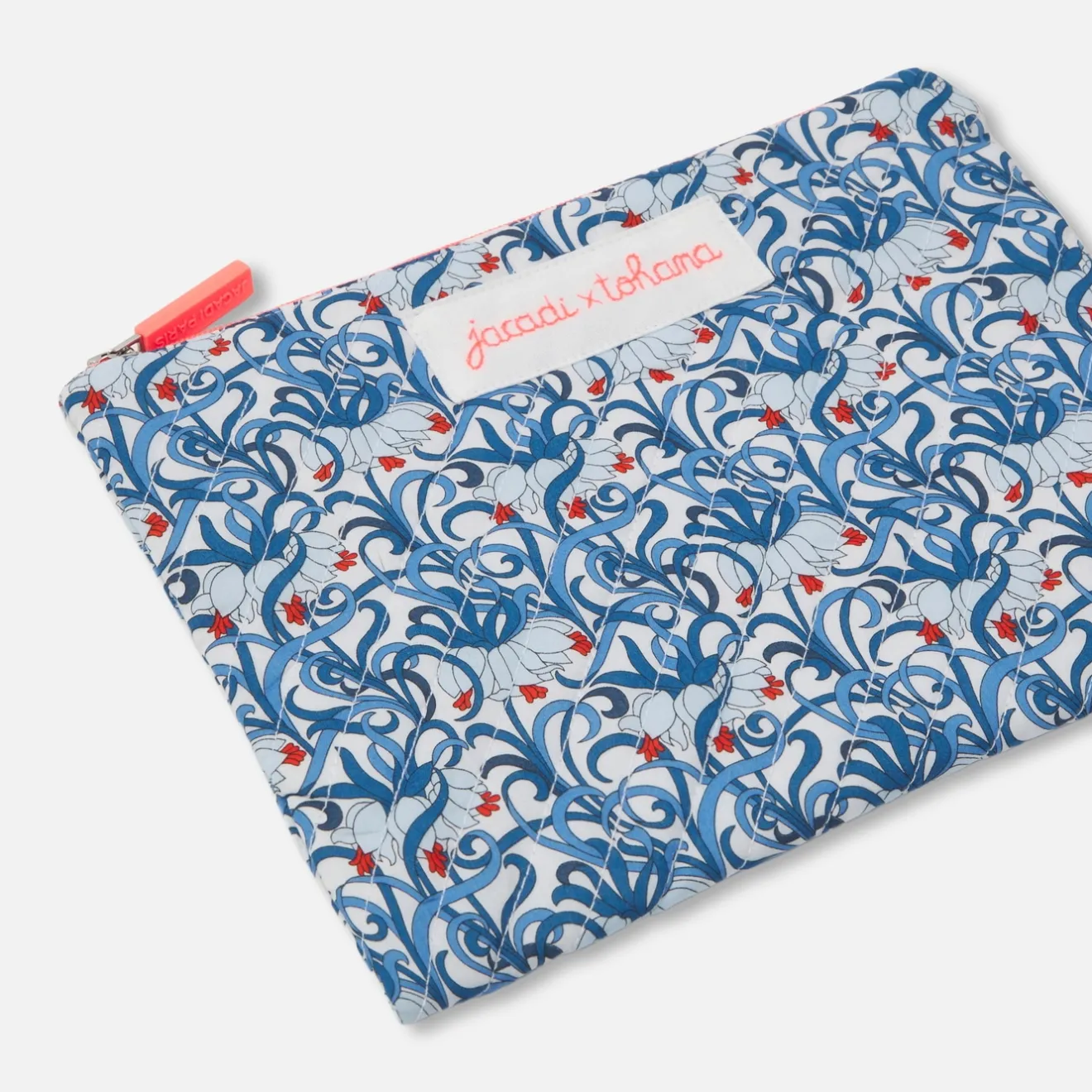 Accessoires-Jacadi Petite pochette en tissu Liberty - x Tohana - lore BLEU/MULTICO