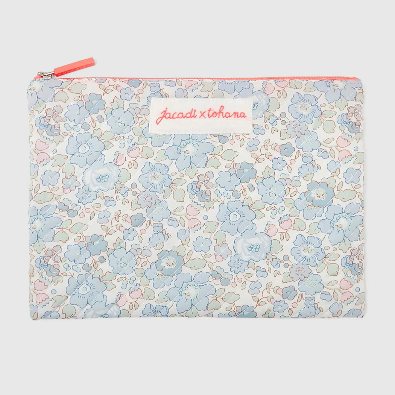 Accessoires-Jacadi Pochette en tissu Liberty - x Tohana - lore GRIS/MULTICO