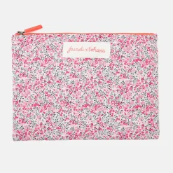 Accessoires-Jacadi Pochette en tissu Liberty - x Tohana - ROSE/GRIS