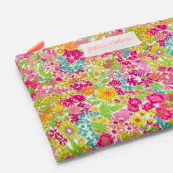 Accessoires-Jacadi Pochette en tissu Liberty - x Tohana - BLANC/CORAIL