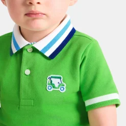 T-Shirt Et Polo-Jacadi Polo bébé garçon en piqué de coton - VERT TREFLE