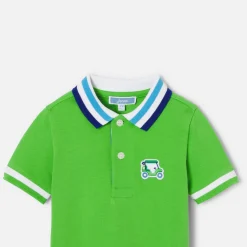 T-Shirt Et Polo-Jacadi Polo bébé garçon en piqué de coton - VERT TREFLE