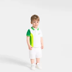 T-Shirt Et Polo-Jacadi Polo bébé garçon en piqué de coton - BLANC/VERT