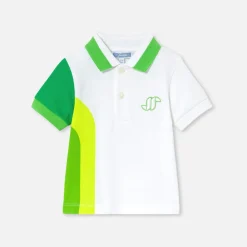 T-Shirt Et Polo-Jacadi Polo bébé garçon en piqué de coton - BLANC/VERT