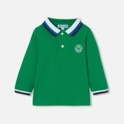 T-Shirt Et Polo-Jacadi Polo bébé garçon manches longues - VERT CRESSON