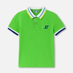 T-Shirt, Polo Et Sous-Pull-Jacadi Polo manches courtes enfant garçon - VERT TREFLE