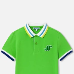 T-Shirt, Polo Et Sous-Pull-Jacadi Polo manches courtes enfant garçon - VERT TREFLE