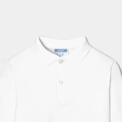 T-Shirt, Polo Et Sous-Pull|T-Shirt, Polo Et Sous-Pull-Jacadi Polo manches longues enfant - blanc BLANC JACADI