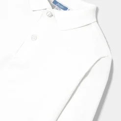 T-Shirt, Polo Et Sous-Pull|T-Shirt, Polo Et Sous-Pull-Jacadi Polo manches longues enfant - blanc BLANC JACADI