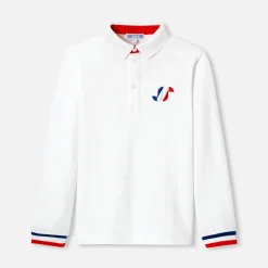 T-Shirt, Polo Et Sous-Pull-Jacadi Polo manches longues enfant garçon - blanc BLANC JACADI