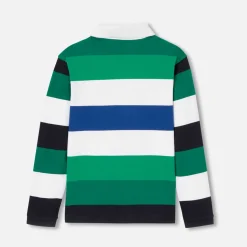 T-Shirt, Polo Et Sous-Pull-Jacadi Polo manches longues enfant garçon - lore VERT/MULTICO