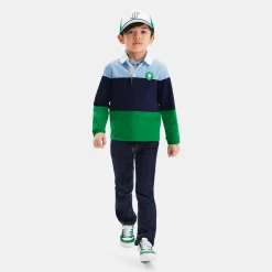 T-Shirt, Polo Et Sous-Pull-Jacadi Polo manches longues enfant - lore VERT/MULTICO
