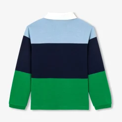 T-Shirt, Polo Et Sous-Pull-Jacadi Polo manches longues enfant - lore VERT/MULTICO