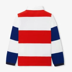 T-Shirt, Polo Et Sous-Pull-Jacadi Polo manches longues enfant garçon - lore BLANC/MULTICO