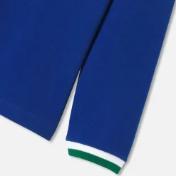 T-Shirt, Polo Et Sous-Pull-Jacadi Polo manches longues enfant garçon - BLEU RIVAGE