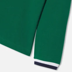 T-Shirt, Polo Et Sous-Pull-Jacadi Polo manches longues enfant garçon - VERT FONCE