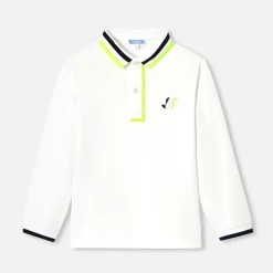 T-Shirt, Polo Et Sous-Pull-Jacadi Polo manches longues enfant garçon - blanc BLANC JACADI