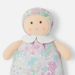 Doudou, Peluche|Eveil, Doudou Et Peluche-Jacadi Poupée Joséphine en tissu Liberty - lore BLANC/MULTICO