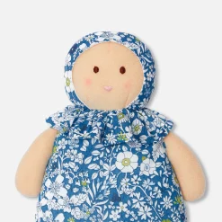 Doudou, Peluche|Eveil, Doudou Et Peluche-Jacadi Poupée Joséphine en tissu liberty - lore BLEU/MULTICO