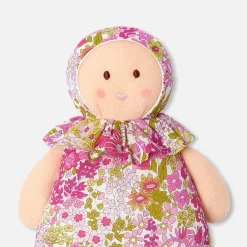 Doudou, Peluche|Eveil, Doudou Et Peluche-Jacadi Poupée Joséphine en tissu liberty - lore ROSE/MULTICO