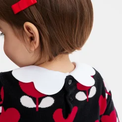 Pull, Sweat Et Cardigan-Jacadi Pull bébé fille en maille jacquard - lore MARINE/MULTICO