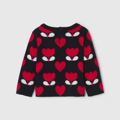 Pull, Sweat Et Cardigan-Jacadi Pull bébé fille en maille jacquard - lore MARINE/MULTICO