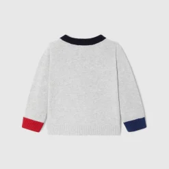 Pull, Sweat Et Cardigan-Jacadi Pull bébé garçon en coton - gris chine clair GRIS CHINE CLAIR JACADI