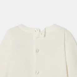 Pull, Sweat Et Cardigan-Jacadi Pull bébé garçon en jersey - lore BLANC DOUX/MULTICO