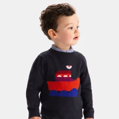 Pull, Sweat Et Cardigan-Jacadi Pull bébé garçon en tricot - marine MARINE JACADI