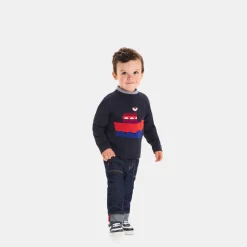 Pull, Sweat Et Cardigan-Jacadi Pull bébé garçon en tricot - marine MARINE JACADI