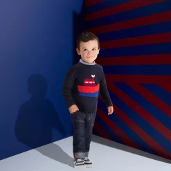 Pull, Sweat Et Cardigan-Jacadi Pull bébé garçon en tricot - marine MARINE JACADI