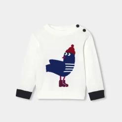 Pull, Sweat Et Cardigan-Jacadi Pull bébé garçon en tricot - blanc doux BLANC DOUX JACADI