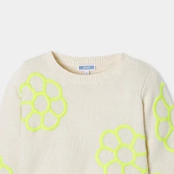 Pull, Sweat Et Cardigan-Jacadi Pull court enfant fille - blanc doux BLANC DOUX JACADI