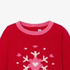 Pull, Sweat Et Cardigan-Jacadi Pull de Noël bébé fille - rouge ROUGE JACADI