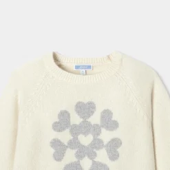 Pull, Sweat Et Cardigan-Jacadi Pull enfant fille en cachemire - blanc doux BLANC DOUX JACADI