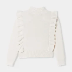 Pull, Sweat Et Cardigan-Jacadi Pull enfant fille en laine - blanc doux BLANC DOUX JACADI