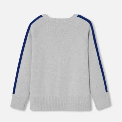 Pull, Sweat Et Cardigan-Jacadi Pull enfant garçon en coton - gris chine clair GRIS CHINE CLAIR JACADI