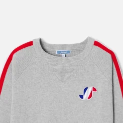 Pull, Sweat Et Cardigan-Jacadi Pull enfant garçon en coton - gris chine clair GRIS CHINE CLAIR JACADI