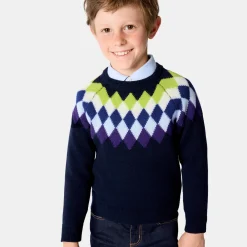Pull, Sweat Et Cardigan-Jacadi Pull enfant garçon en laine responsable - marine MARINE JACADI