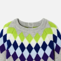 Pull, Sweat Et Cardigan-Jacadi Pull jacquard bébé garçon - lore GRIS/MULTICO