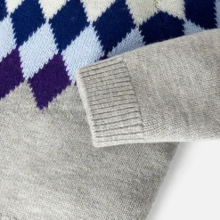 Pull, Sweat Et Cardigan-Jacadi Pull jacquard bébé garçon - lore GRIS/MULTICO