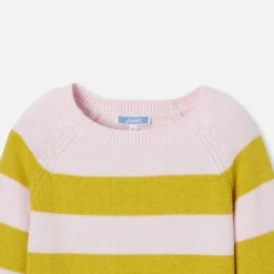 Pull, Sweat Et Cardigan-Jacadi Pull rayé enfant fille - ROSE/VERT