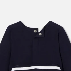 Pyjama|Pyjama-Jacadi Pyjama bébé en molleton - MARINE/BLANC