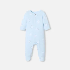 Pyjama|Pyjama-Jacadi Pyjama bébé en molleton motif mouette - lore BLEU/MULTICO
