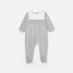 Pyjama|Pyjama-Jacadi Pyjama bébé en velours - gris chine clair GRIS CHINE CLAIR JACADI