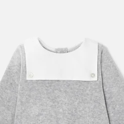 Pyjama|Pyjama-Jacadi Pyjama bébé en velours - gris chine clair GRIS CHINE CLAIR JACADI
